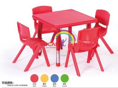 育才产品 幼儿园专用课桌椅 多孔位豪华型幼儿正方桌 YCY-002-2|一淘网优惠购|购就省钱