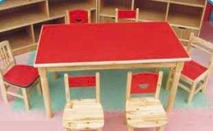 厂家直销游乐设备儿童玩具幼儿园设备六人豪华原木桌_家居家具_世界工厂网中国产品信息库